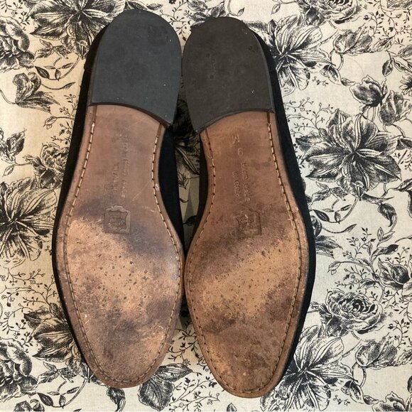 BRUNO MAGLI Sz 9 Suede Slip On with Tassels Loafers Made in Italy - Picture 10 of 12